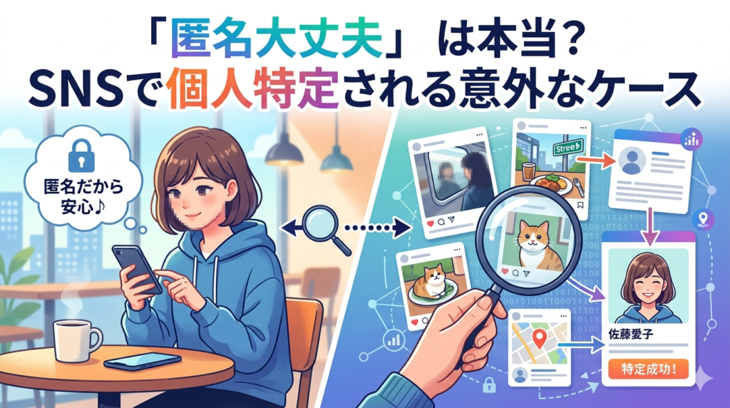 「匿名だから大丈夫」は本当？SNSで個人が特定される意外なケース